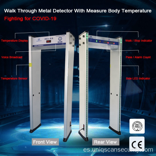 Sensor de temperatura infrarrojo del cuerpo humano que mide la temperatura